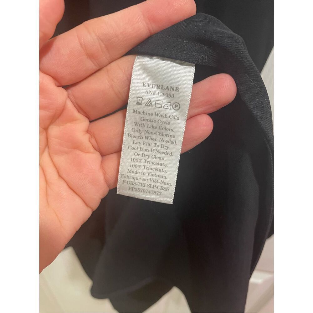 Everlane Women's Black Scoop Neck Sleeveless Fit and Flare Midi Dress Size 4 - Picture 8 of 8